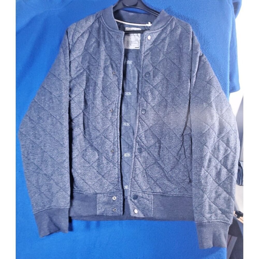 On the Byas Blue Long Sleeve Quilted Jacket Men's Size Large